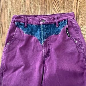 Vintage Rocky Mountain Bareback High Rise Mom Jeans Purple/Pink Size 29 …